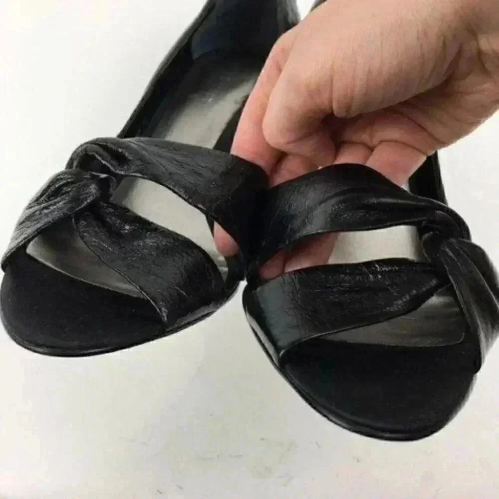 New Nine West Heels 9.5 Nwjojus Leather Dorsay - Picture 8 of 9